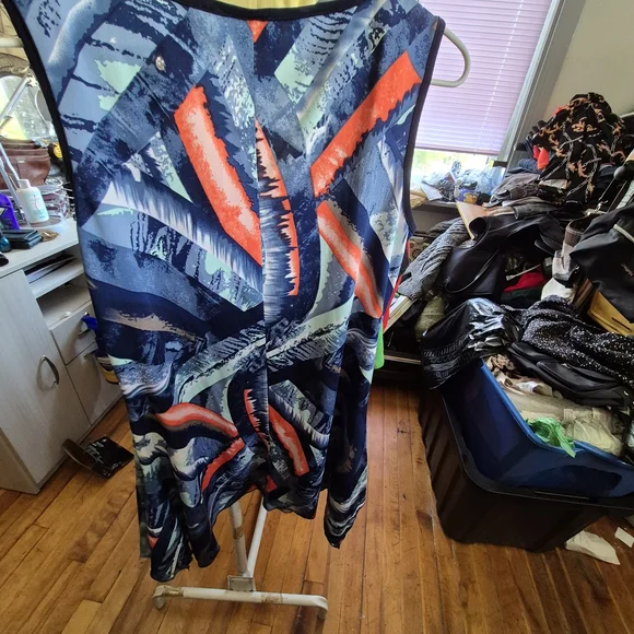 Colorful Abstract Mini Dress - Picture 2 of 2